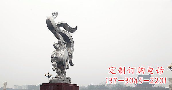 甘肃炫丽凤凰,景观雕塑精美绝伦