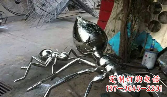 甘肃中领雕塑|不锈钢蚂蚁雕塑