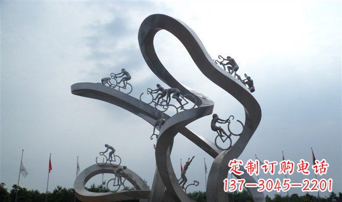 甘肃让你个性十足的自行车雕塑