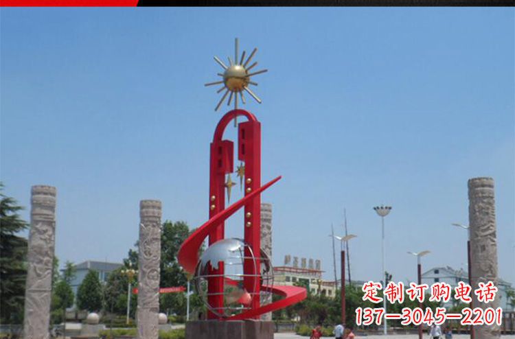 甘肃广场不锈钢太阳花景观雕塑