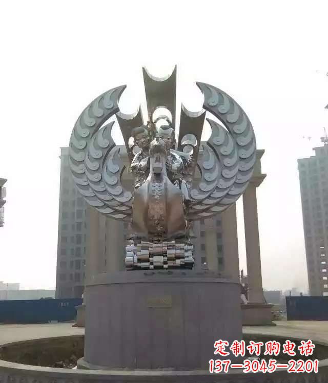 甘肃欣赏美丽的不锈钢凤凰雕塑