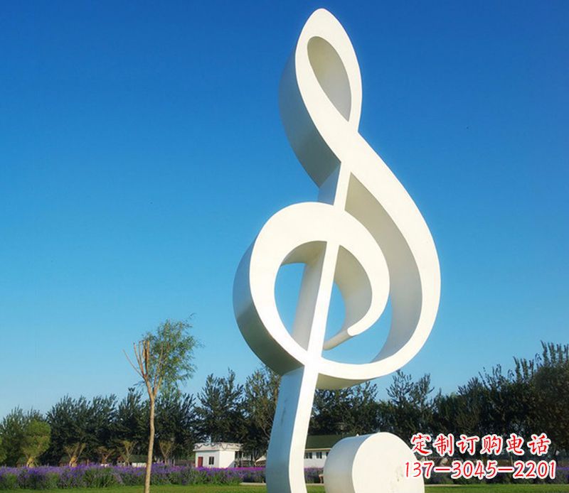 甘肃不锈钢音符雕塑,把音乐之美立起来