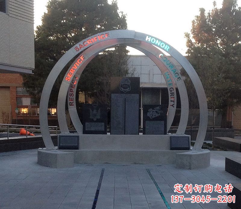 甘肃创意无限的不锈钢圆环雕塑