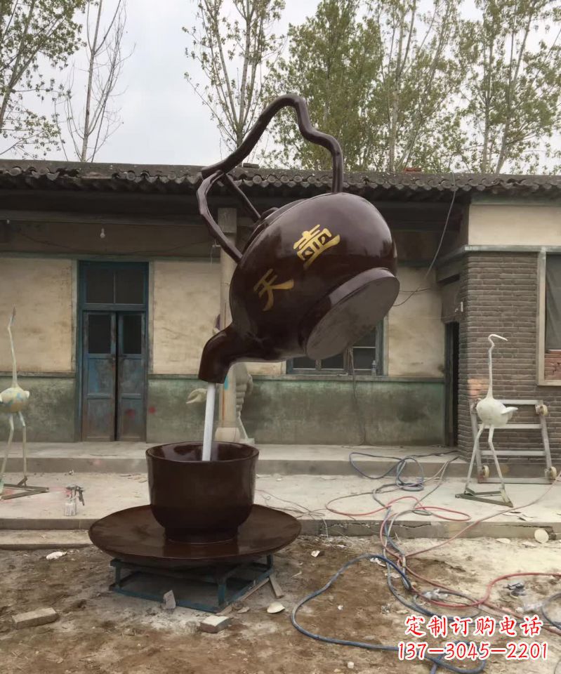 甘肃茶壶精美铜雕,为您打造经典景观雕塑