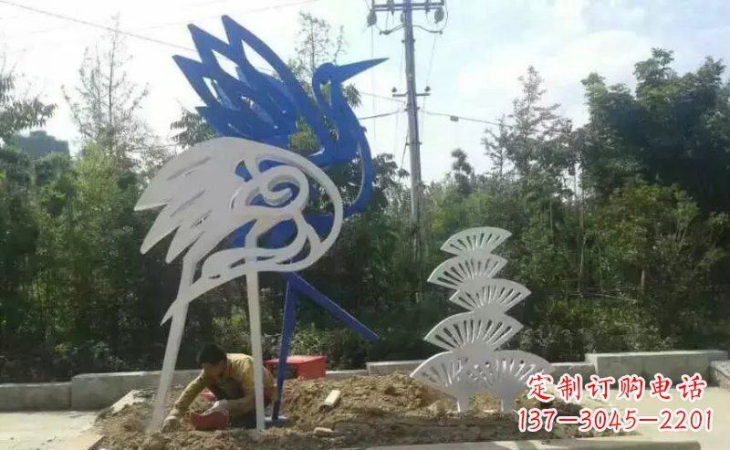 甘肃精美天鹅不锈钢雕塑
