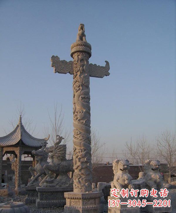 甘肃动感华表雕塑,为广场增添艺术魅力