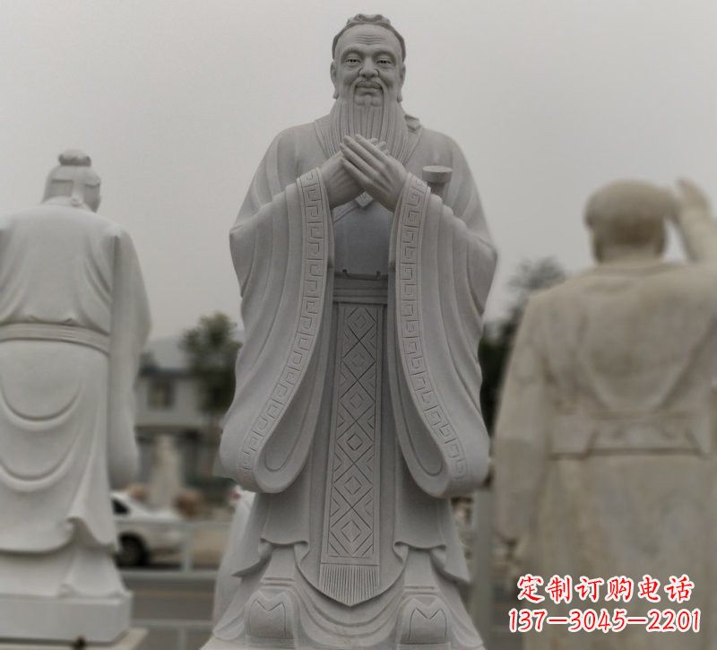甘肃中领雕塑:铸造传统文化,精致的大理石孔子石雕
