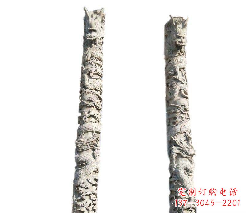 甘肃欣赏传统工艺,邀请专业大理石龙柱雕塑