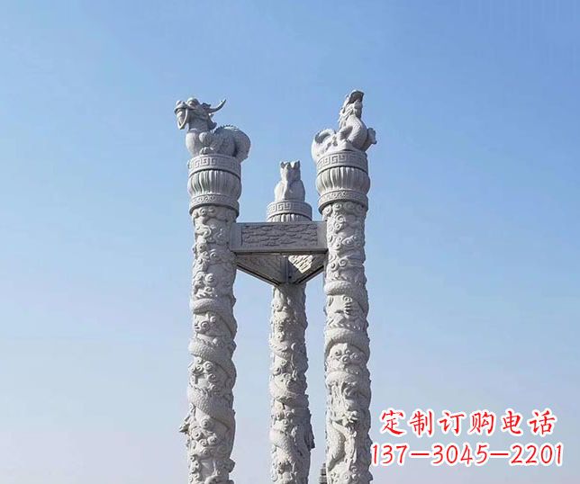 甘肃中领雕塑:精致石雕龙柱,展现时尚文化之美