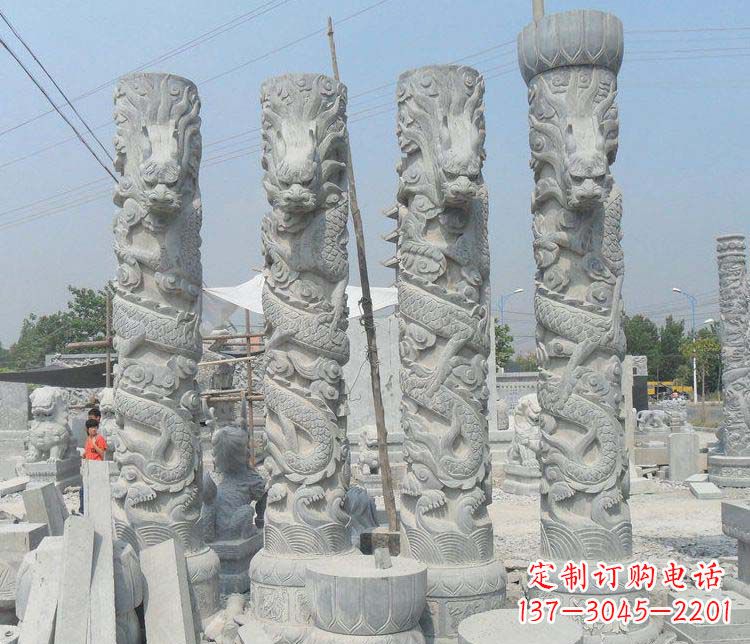 甘肃中领雕塑龙柱雕塑,历久弥新