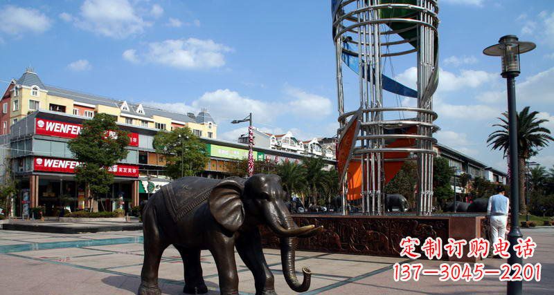 甘肃大象雕塑,倍受关注