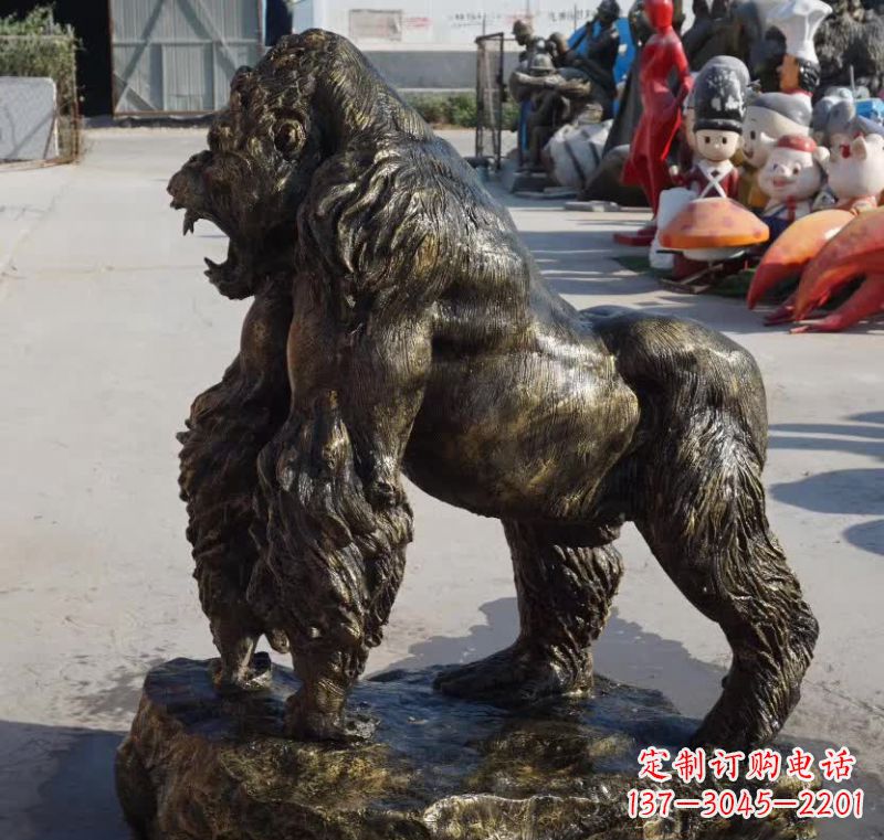 甘肃高贵大气的猩猩铜雕