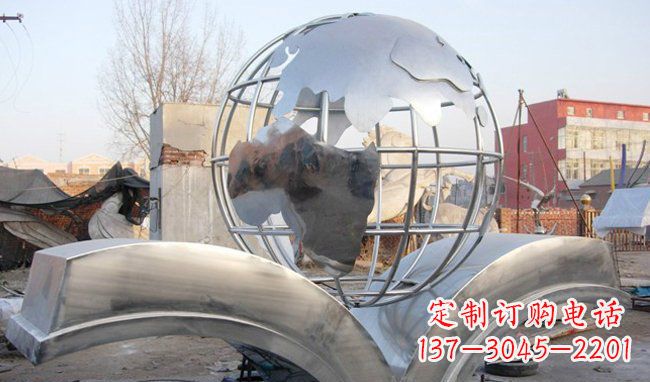 甘肃艺术地球,传承贵族气派的不锈钢雕塑