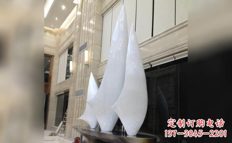 甘肃广场帆船不锈钢雕塑