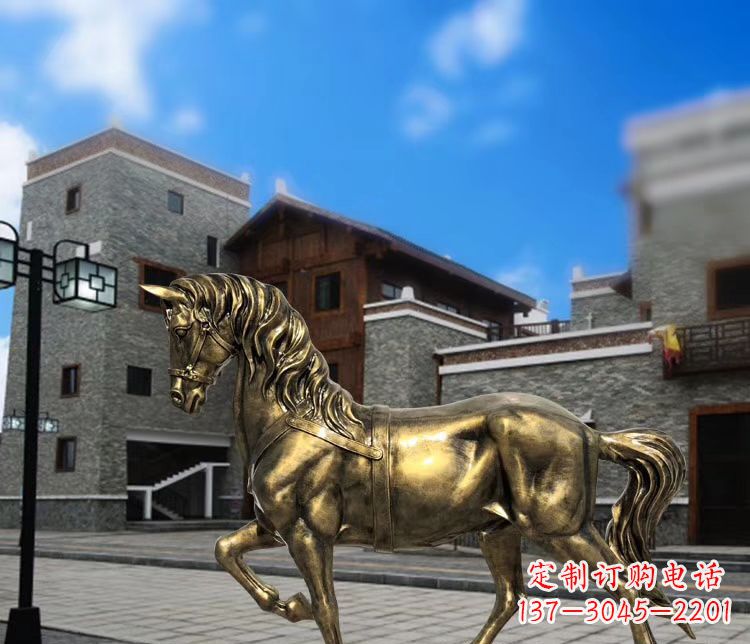 甘肃金色动物雕塑,点缀您的园林景观