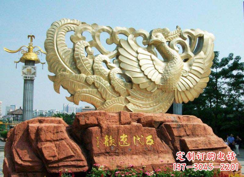 甘肃中领雕塑凤凰雕塑,精美绝伦