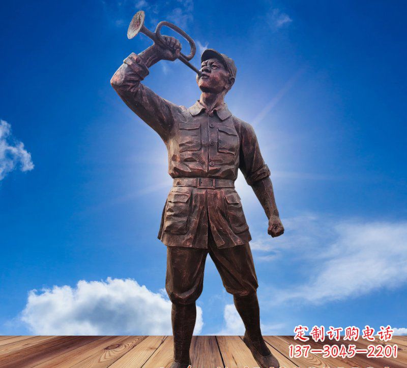 甘肃领雕塑:具有历史意义的红军铜雕