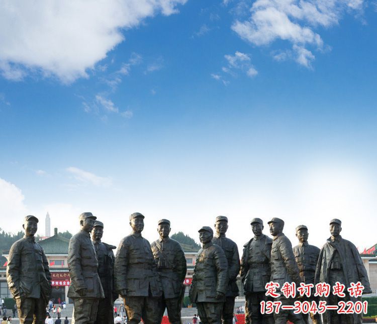 甘肃传承红军英雄,让时光永流传的红军人物石雕