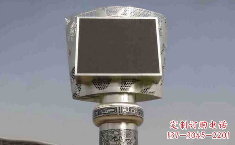 甘肃广场火炬不锈钢雕塑_2