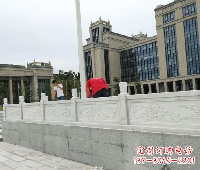 甘肃广场景观大理石栏板雕塑 (2)