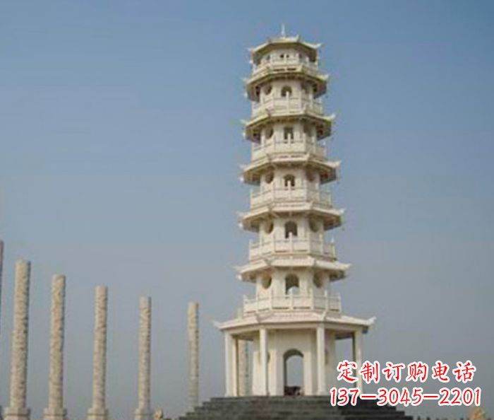 甘肃多层宝塔石雕:极致精美的雕塑艺术