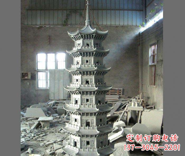 甘肃多层宝塔石雕,让您的景观更加出彩