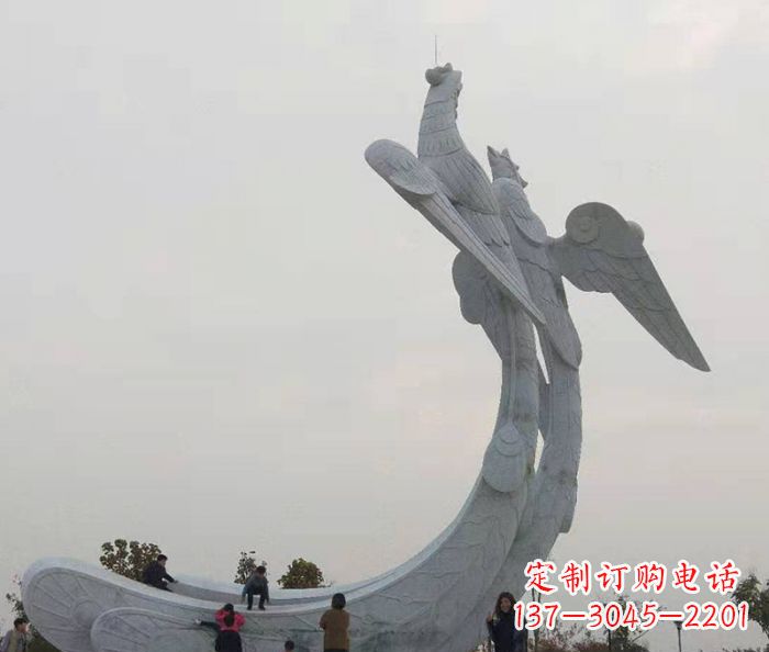 甘肃中领雕塑:凤凰石雕,精美瑰丽的艺术品