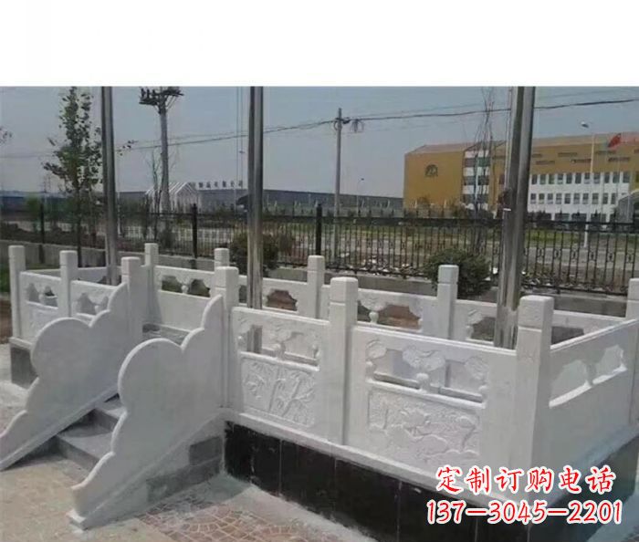 甘肃完美的城市景观--汉白玉升旗台石雕