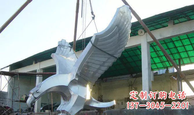 甘肃高端大气老鹰不锈钢雕塑