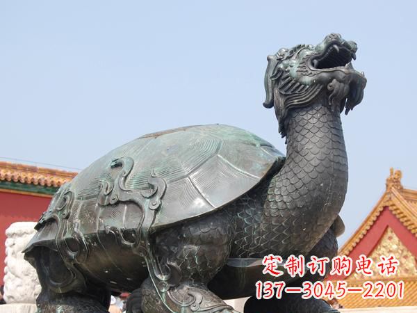 甘肃广场龙龟铜雕222
