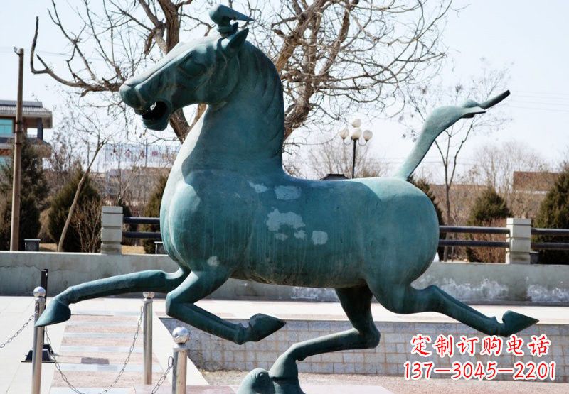 甘肃艺术品马踏飞燕铜雕塑