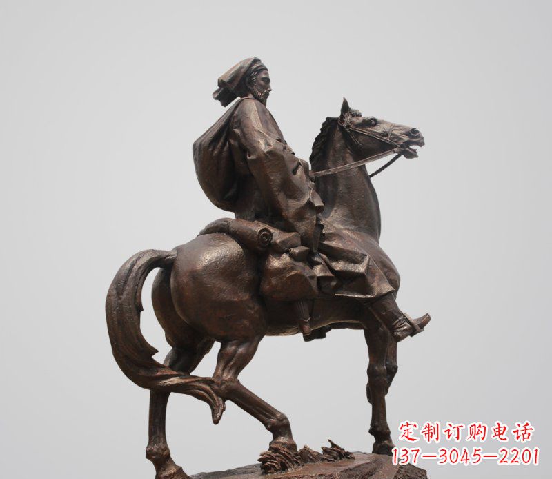 甘肃典雅欧式骑马人雕塑