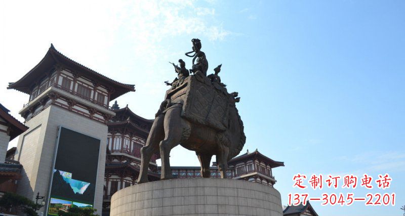 甘肃古典经典,丝绸柔情骆驼雕塑