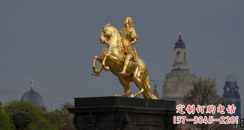 甘肃西方风格铜骑马雕塑
