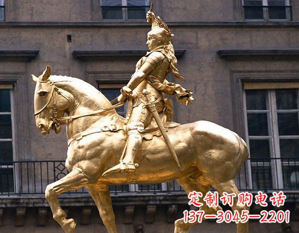 甘肃中领雕塑:高端骑马凯撒雕塑