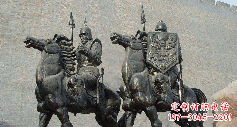 甘肃中领雕塑推出的将军铜雕以古代将军的形象为…