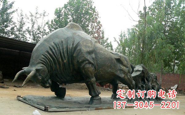 甘肃新中国拓荒牛铜雕,传承中国传统文化