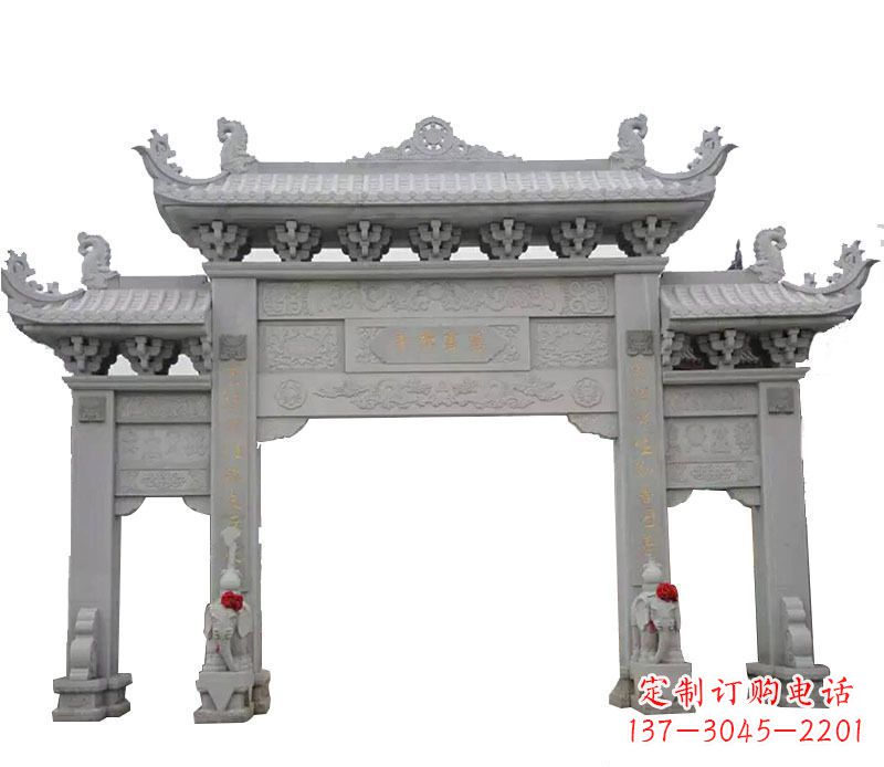 甘肃广场牌坊石艺雕塑,增添非凡的景观魅力