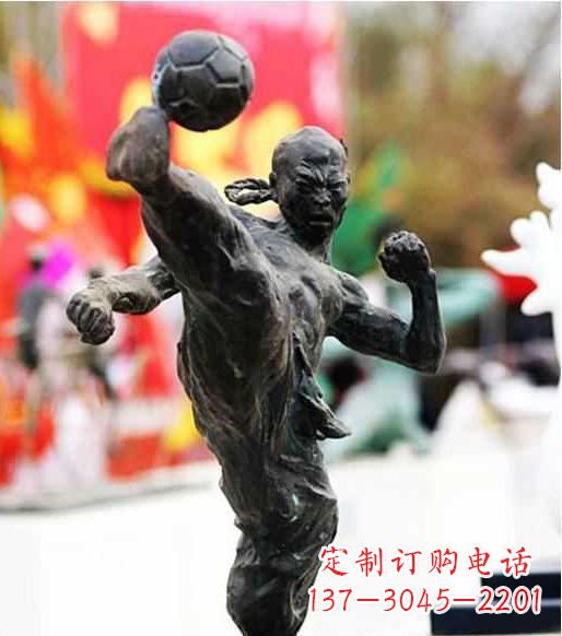 甘肃足球雕塑:展现无限自由