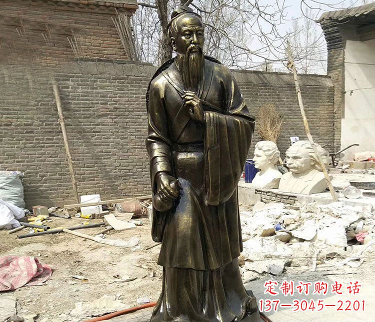 甘肃传承医德耀中华——华佗铜雕