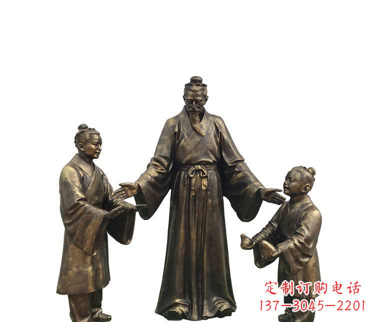 甘肃精美铜雕孔融雕塑,温柔释放你的情怀