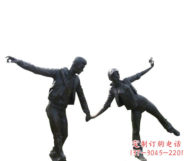 甘肃铜恋人雕塑,完美呈现浪漫爱情