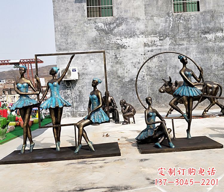 甘肃广场铜雕美女人物雕塑