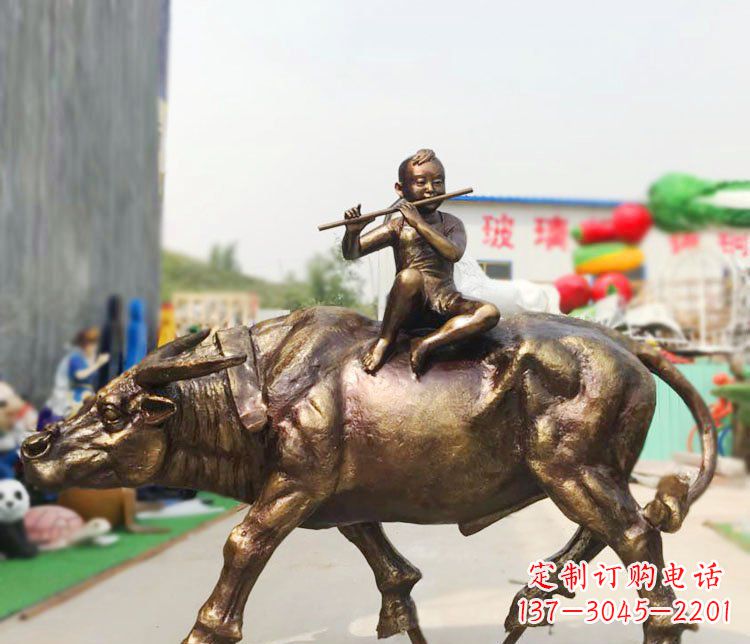 甘肃牧童铜雕:唤醒温暖的旅程