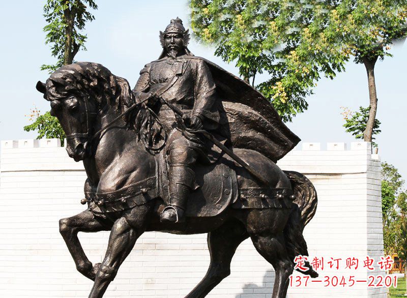 甘肃精美骑马雕塑,充满英勇气概