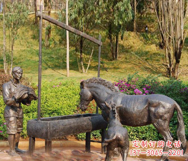 甘肃高端定制铜雕动物雕塑