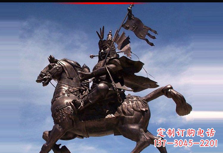 甘肃风靡全国的将军人物铜雕塑