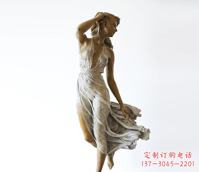甘肃空灵优雅的西方美女雕塑