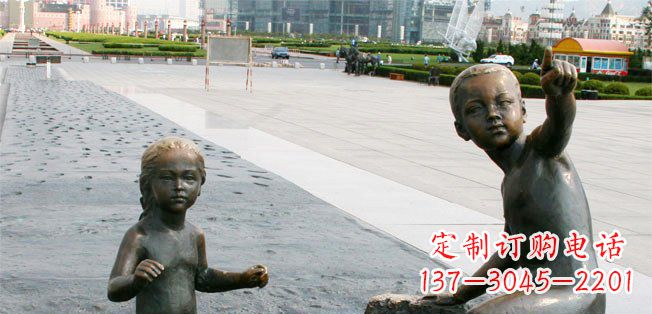 甘肃为您的广场增添童真热情,小孩雕塑定制