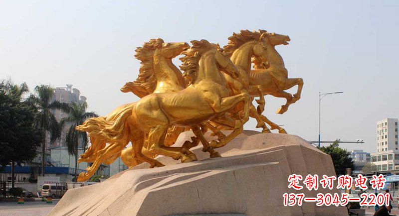 甘肃铜雕马群,让城市展现出最壮观的风采